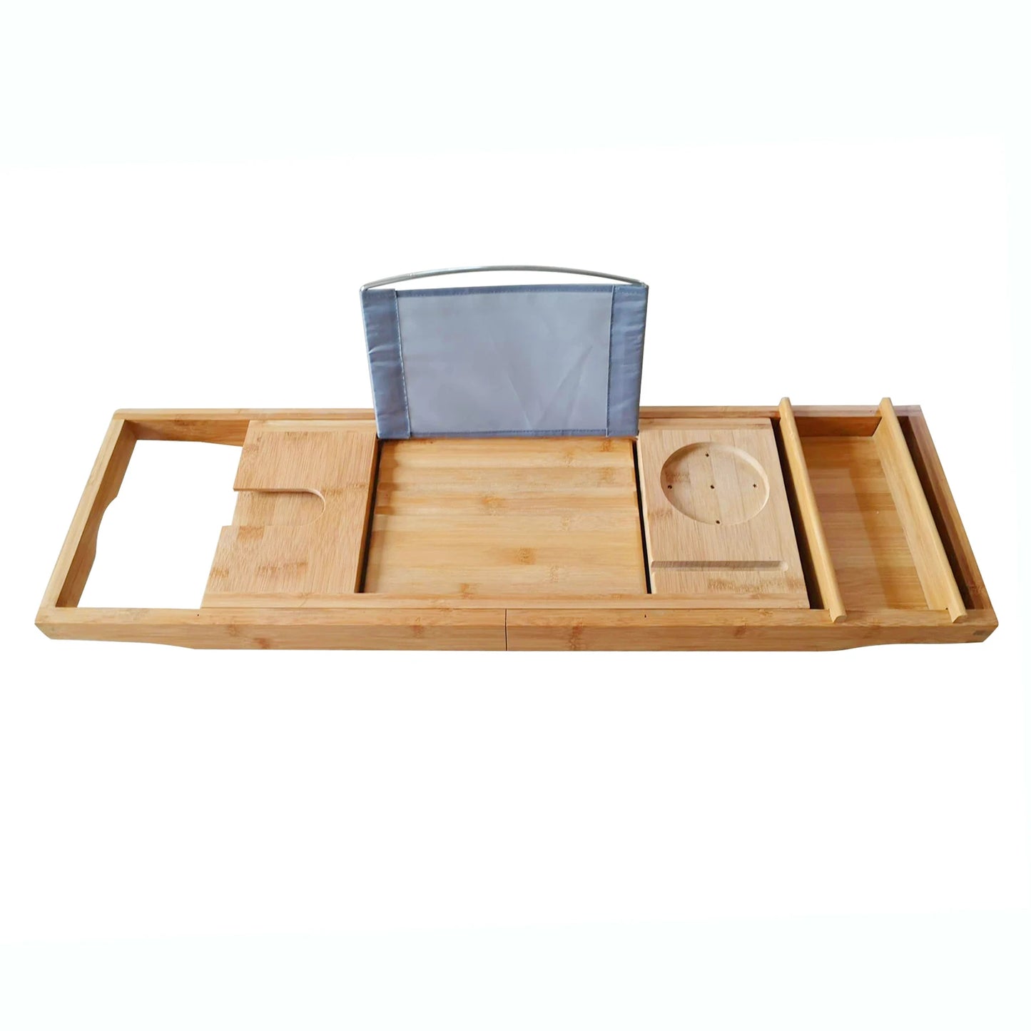 Bamboo Bathtub Tray Table Caddy Over Tub Bath Organizer