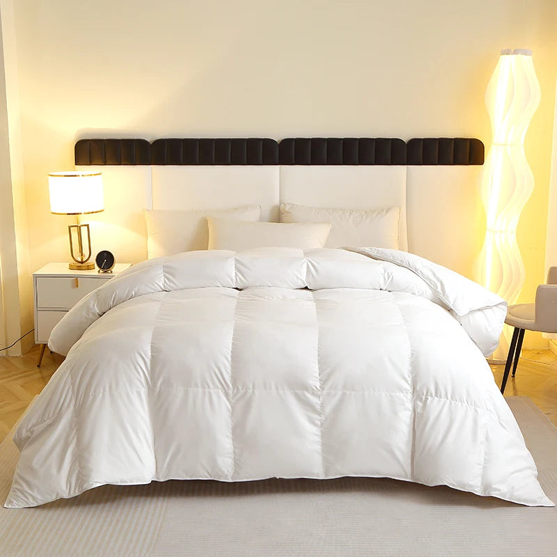 EasYum Duck Feather Quilted Comforter Allergy Safe Bedding