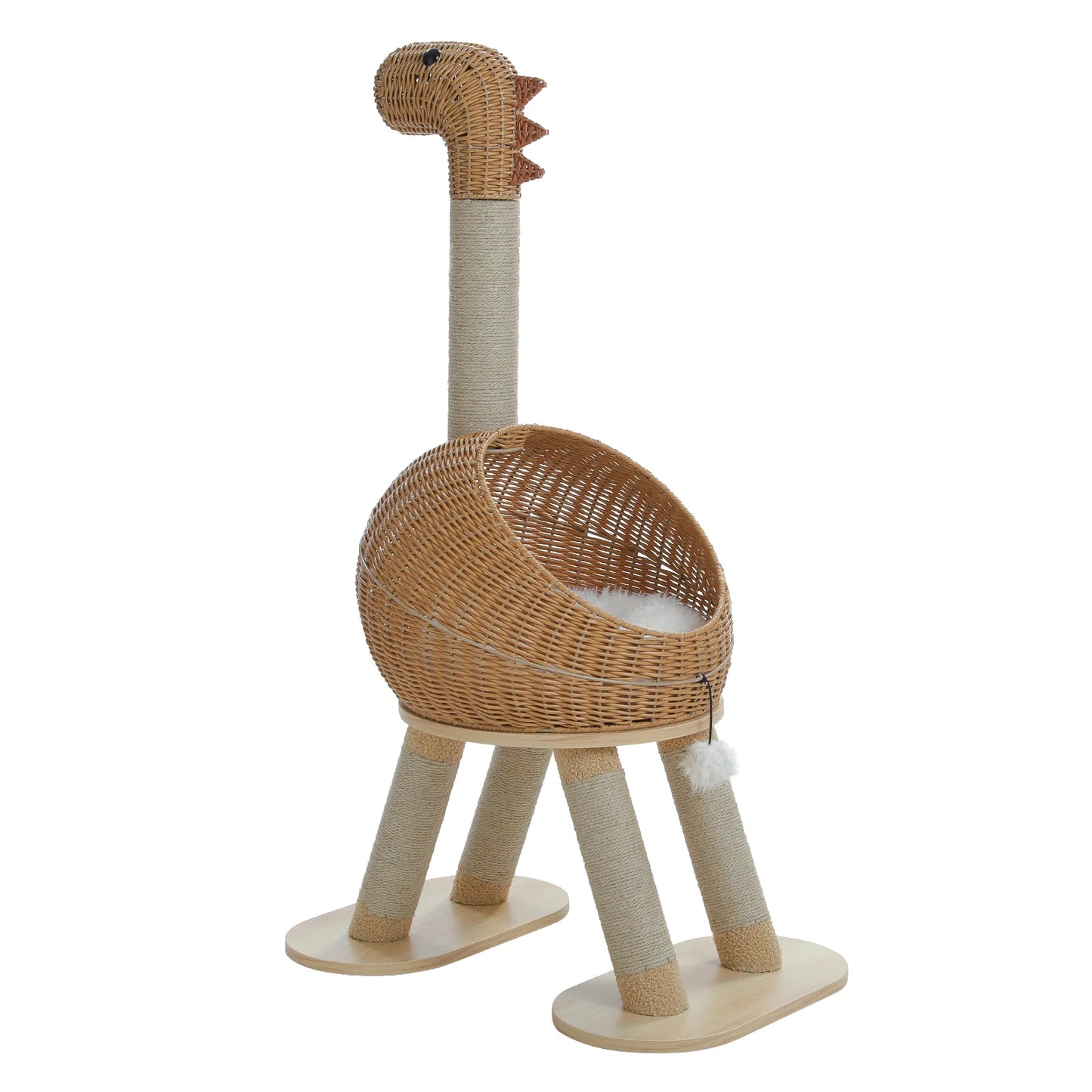 PAWZ Road Dinosaur Cat Tree Tower With Sisal Scratching Post