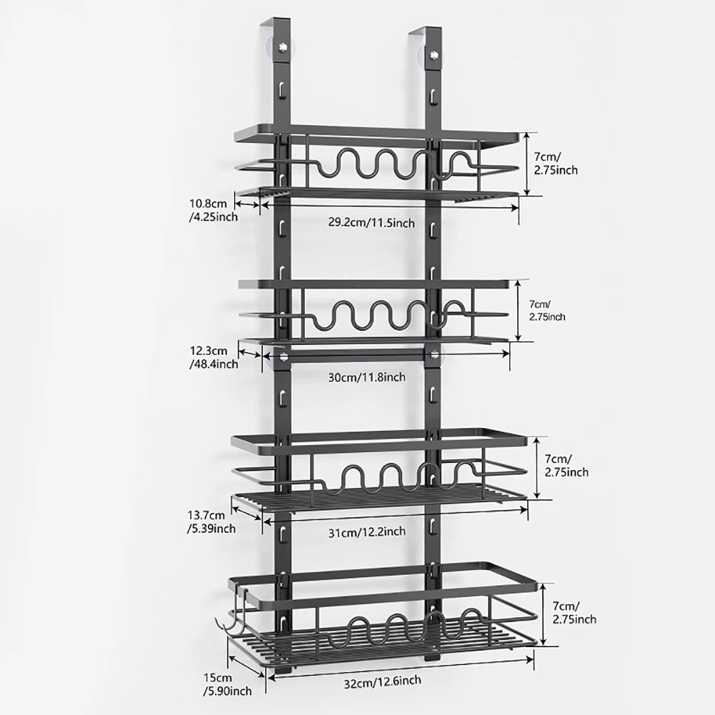 HobbyLane Over The Door Pantry Organizer Multi Tier Metal Rack