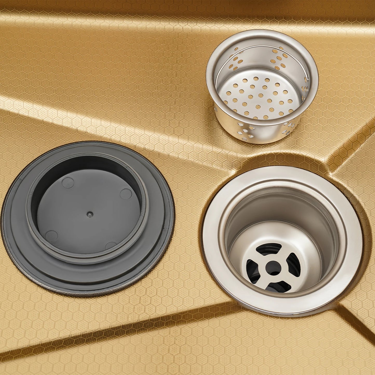 Bymaocar Stainless Steel Countertop Single Bowl Sink With Pull-Out Faucet