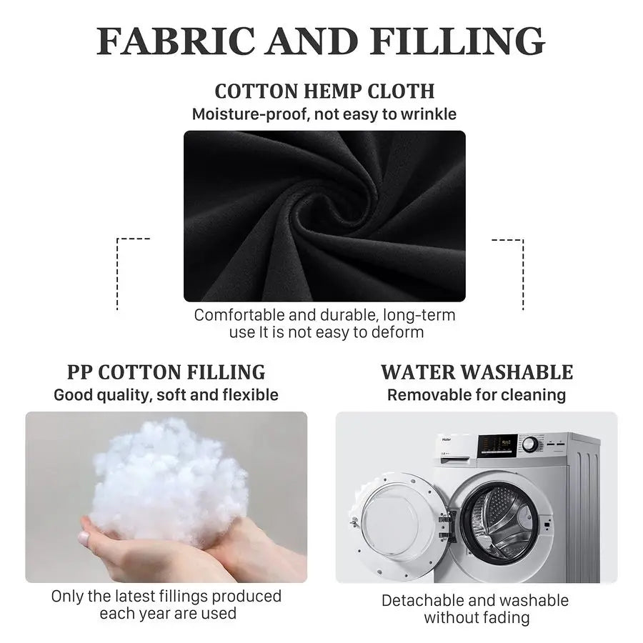 Ergonomic Wedge Headboard Pillow For Backrest Support