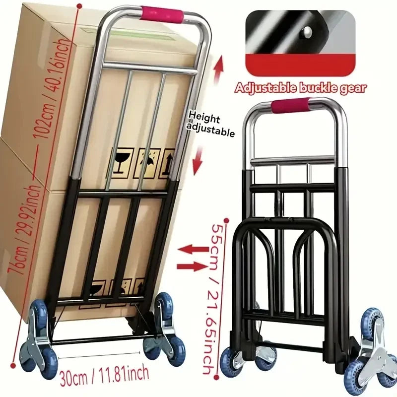 Portable Foldable Stair Climbing Hand Trolley For Heavy Loads