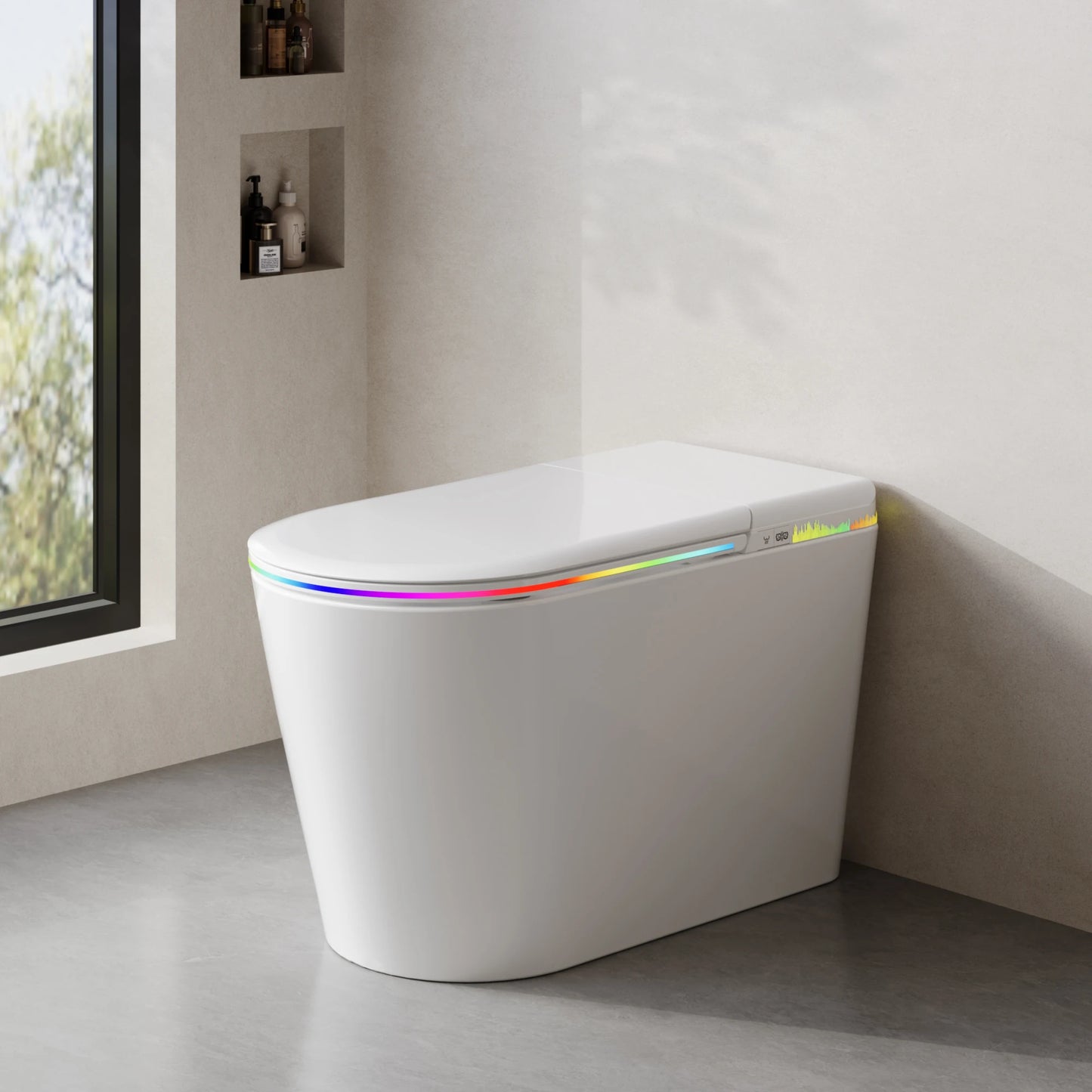 Smart Bidet Toilet Seat With Heated Seat And Remote Control