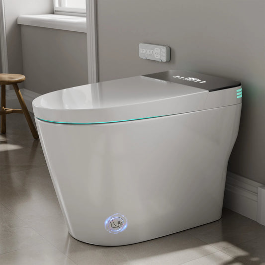 Smart Bidet Toilet With Auto Open Dual Flush Heated Seat