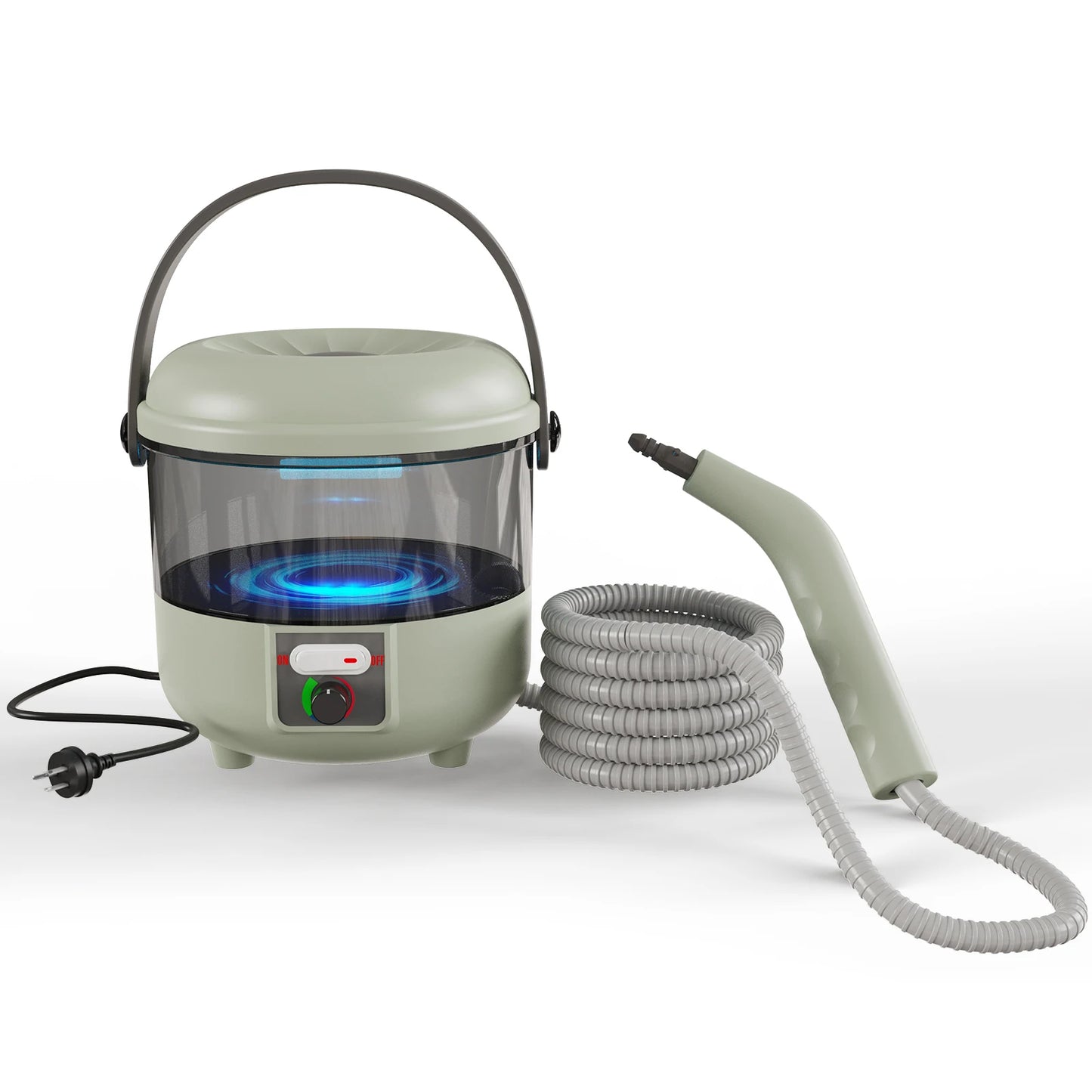 HIEE 2500W Steam Cleaner With 6 Brush Heads For Deep Cleaning