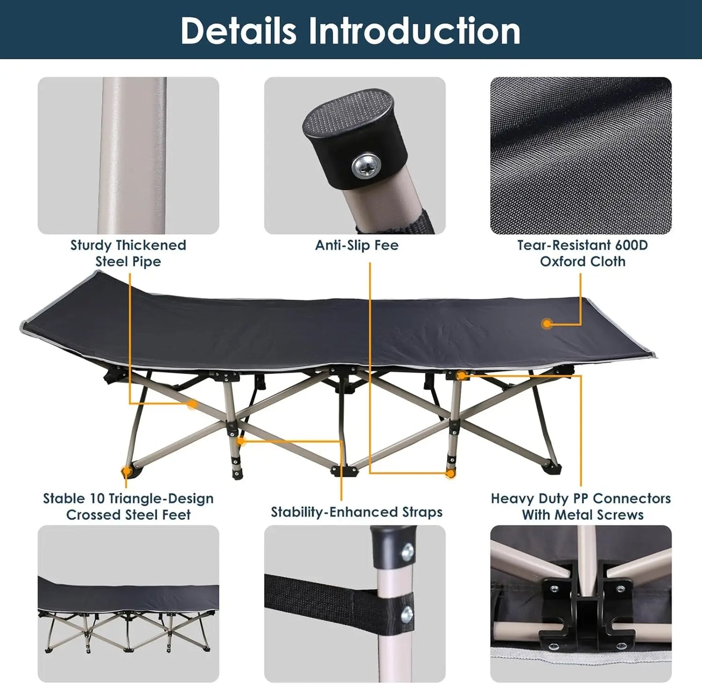 Foldable Outdoor Garden Lounge Chair With Pearl Foam Mattress