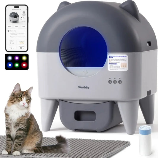 Lunapurr Automatic Self-Cleaning Cat Litter Box With App