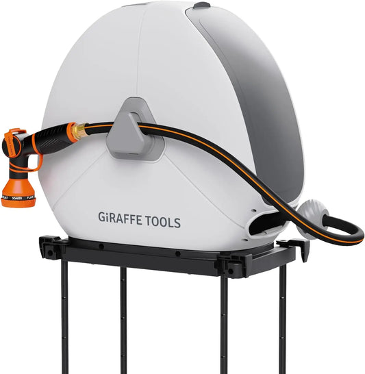 Giraffe Tools Retractable Hose Reel With Automatic Rewind Ground Mount