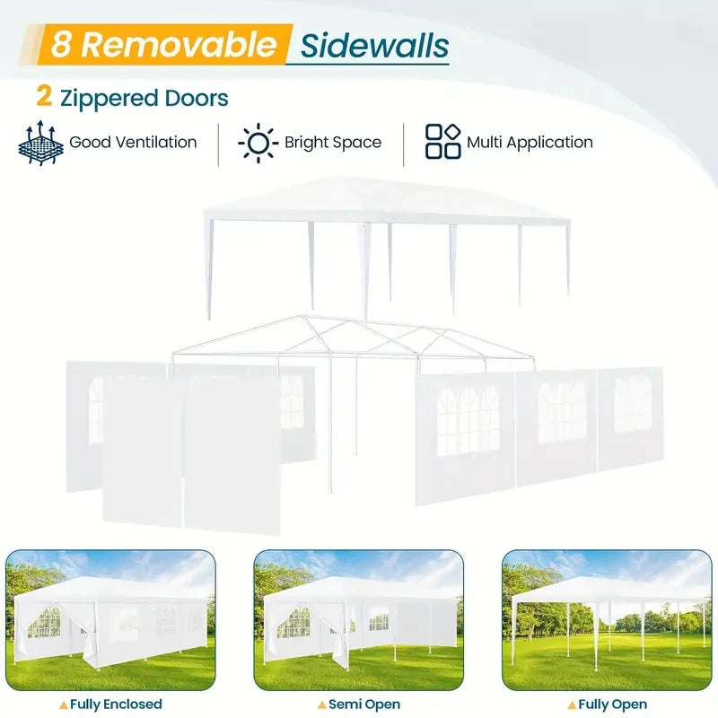 Tooluck Party Tent Canopy With Removable Sidewalls Waterproof