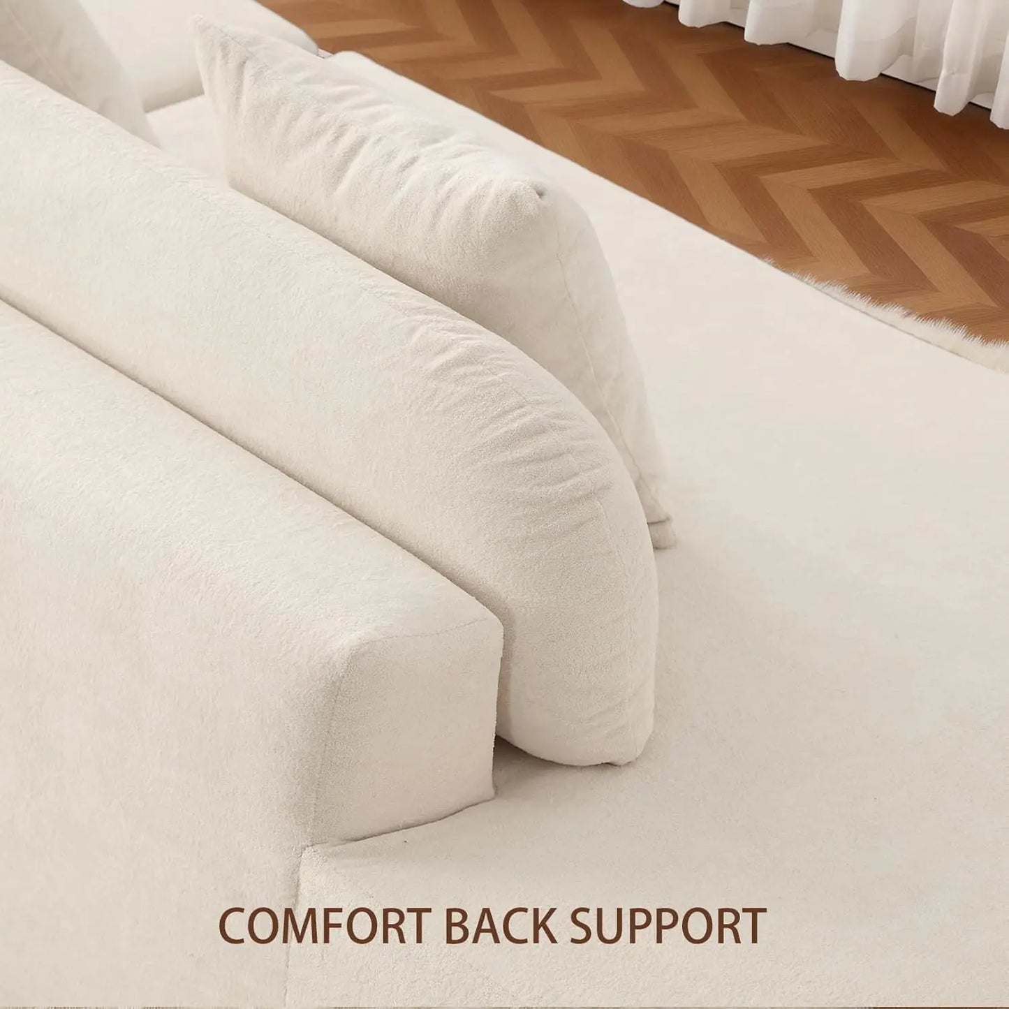 Modular Sectional Sofa For Living Room Modern Curved Cloud Couch