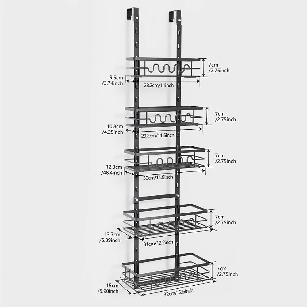 HobbyLane Over The Door Pantry Organizer Multi Tier Metal Rack