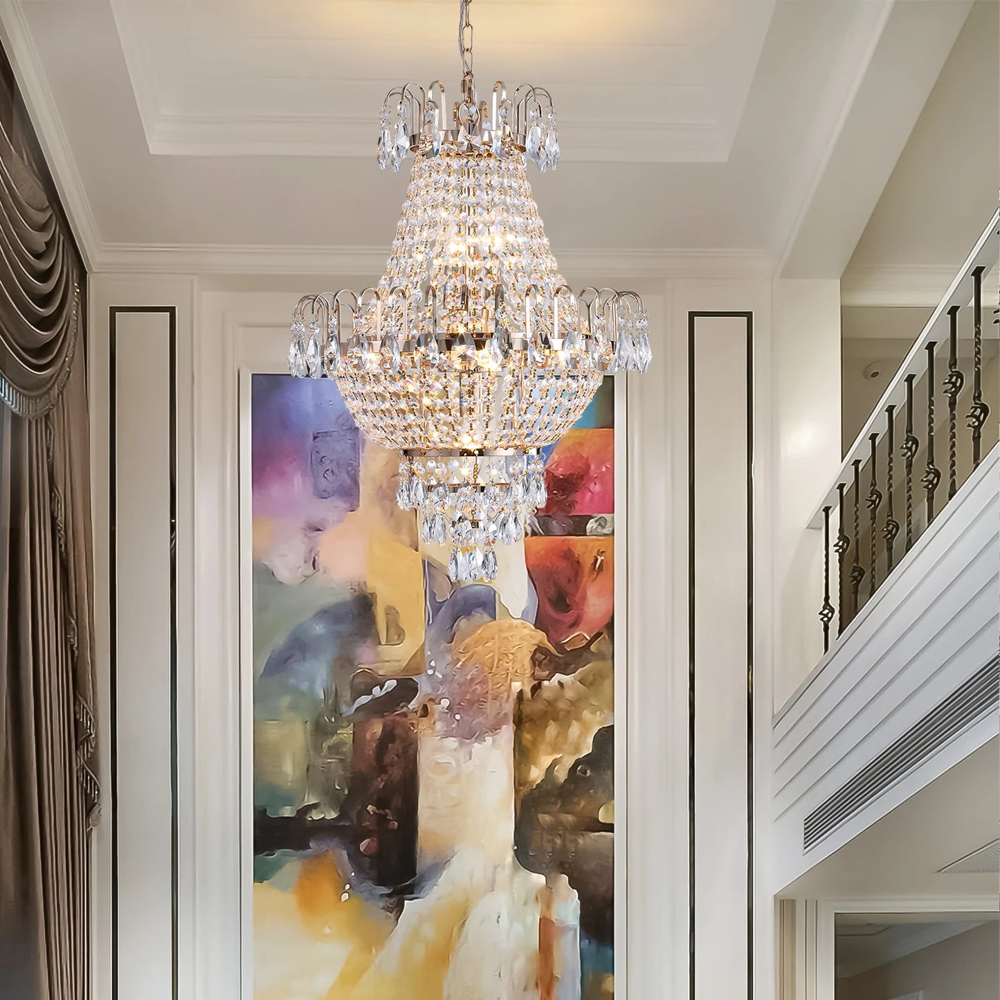 ARLGSITE Luxury Crystal Chandelier With K9 Crystals