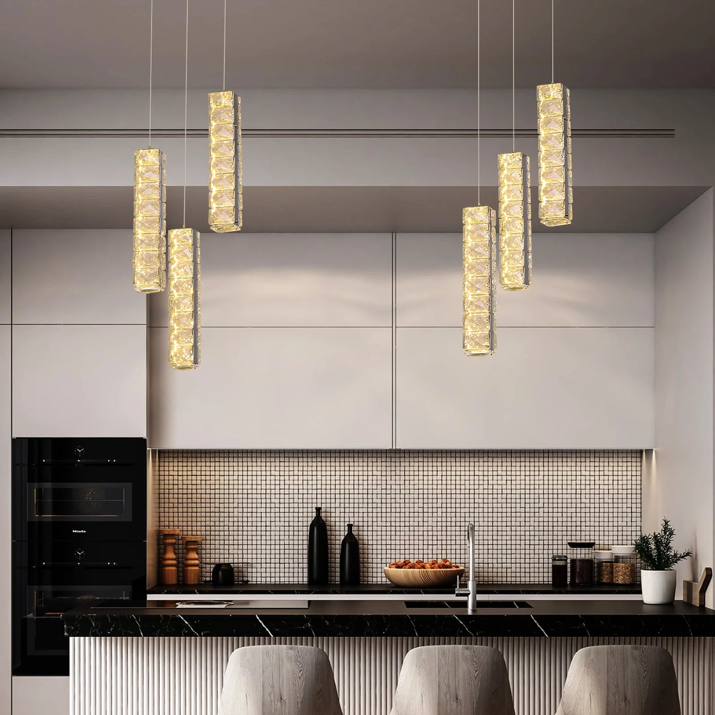Vetrulus Nordic K9 Crystal Ceiling Lamp Pendant Chandelier