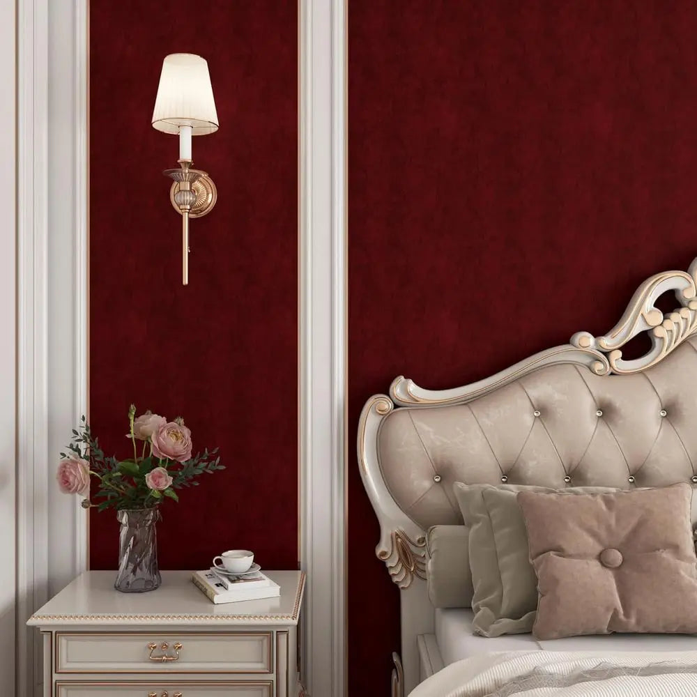Vintage Velvet Textured Self Adhesive Wallpaper For Walls