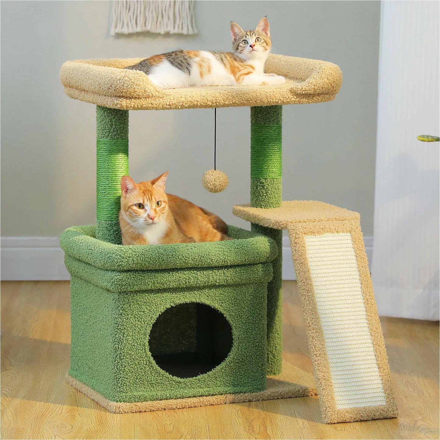 PAWZ Road Small Indoor Cat Tree With Sisal Scratching Post