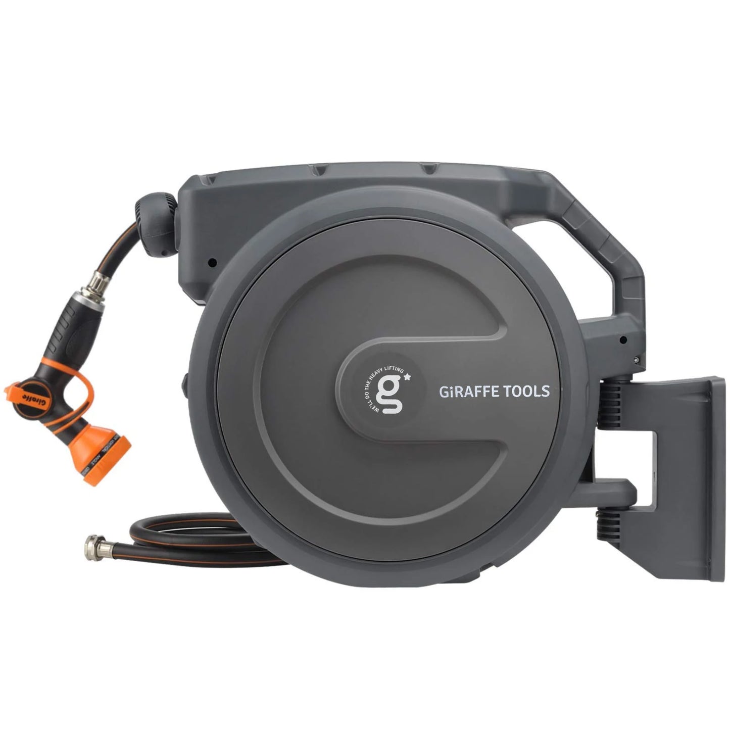 Giraffe Tools Retractable Garden Hose Reel for Wall Mount