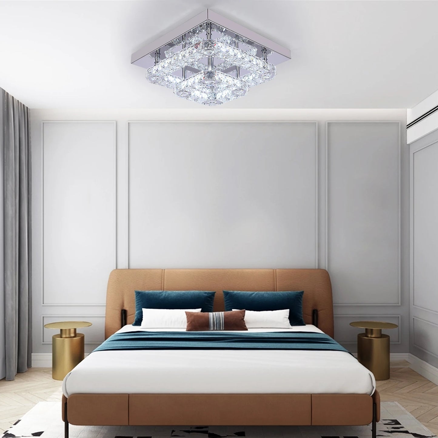 VETRULUS Crystal Chandelier Led for Living Room and Dining Room