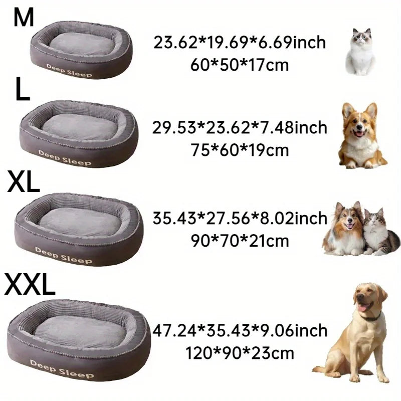 NONECN Pet Bed Donut Round Cushion For Dogs And Cats
