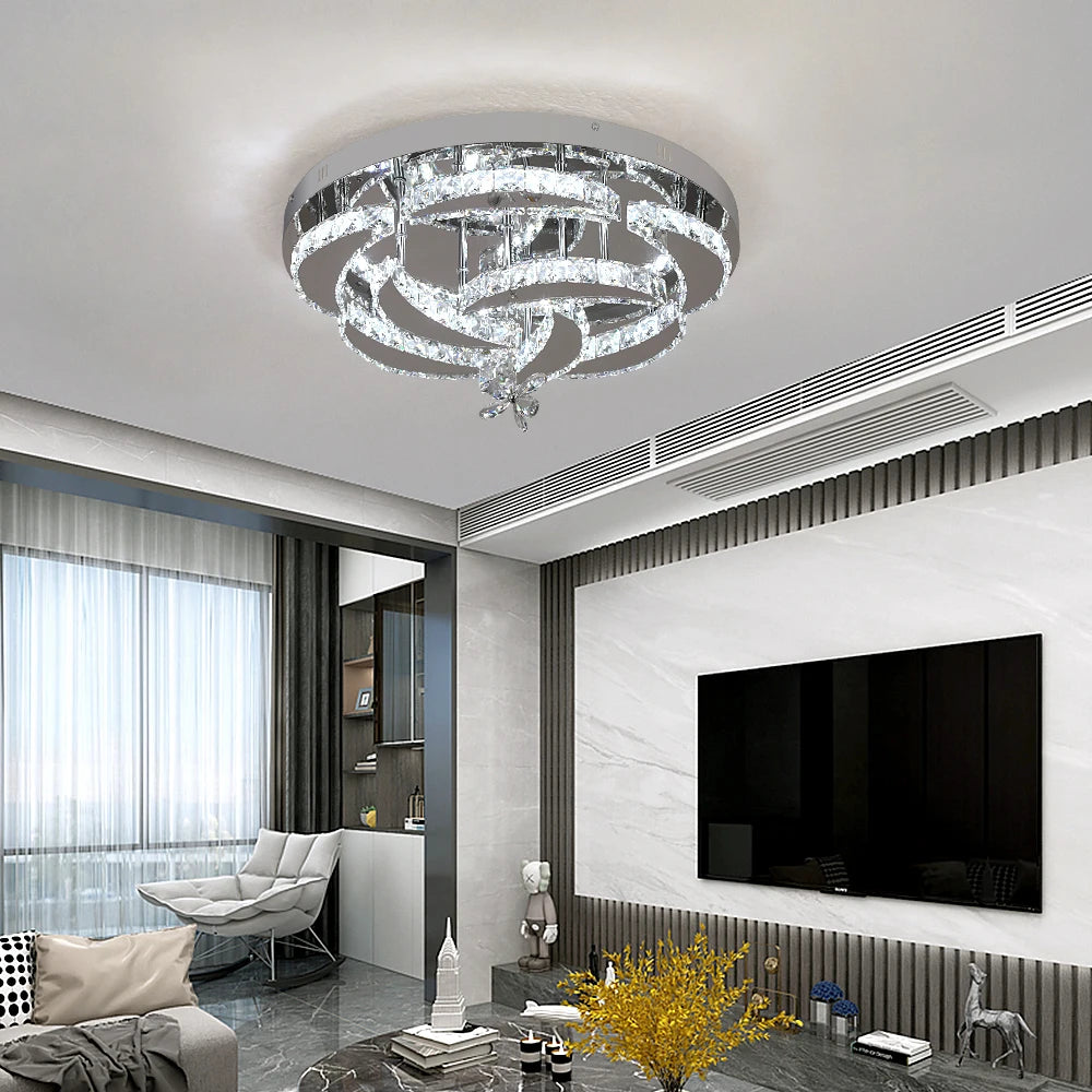 VETRULUS Luxury K9 Crystal Chandelier LED Pendant Light