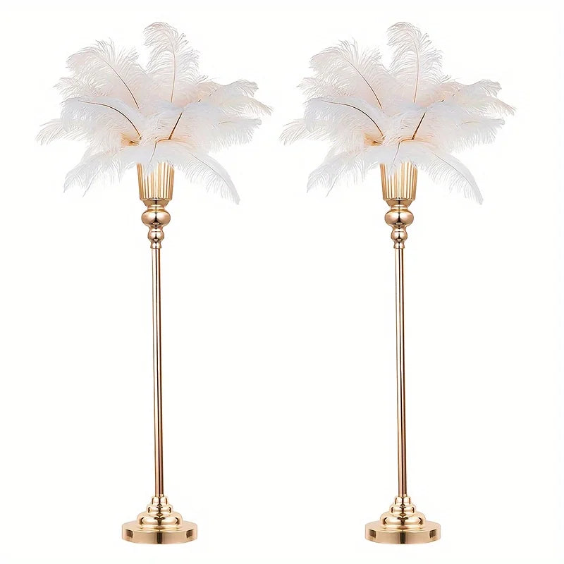 Wedding Centerpiece Floor Vase, Modern Metal Vase For Events