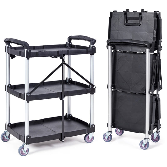 SucceBuy 3 Tier Folding Utility Cart