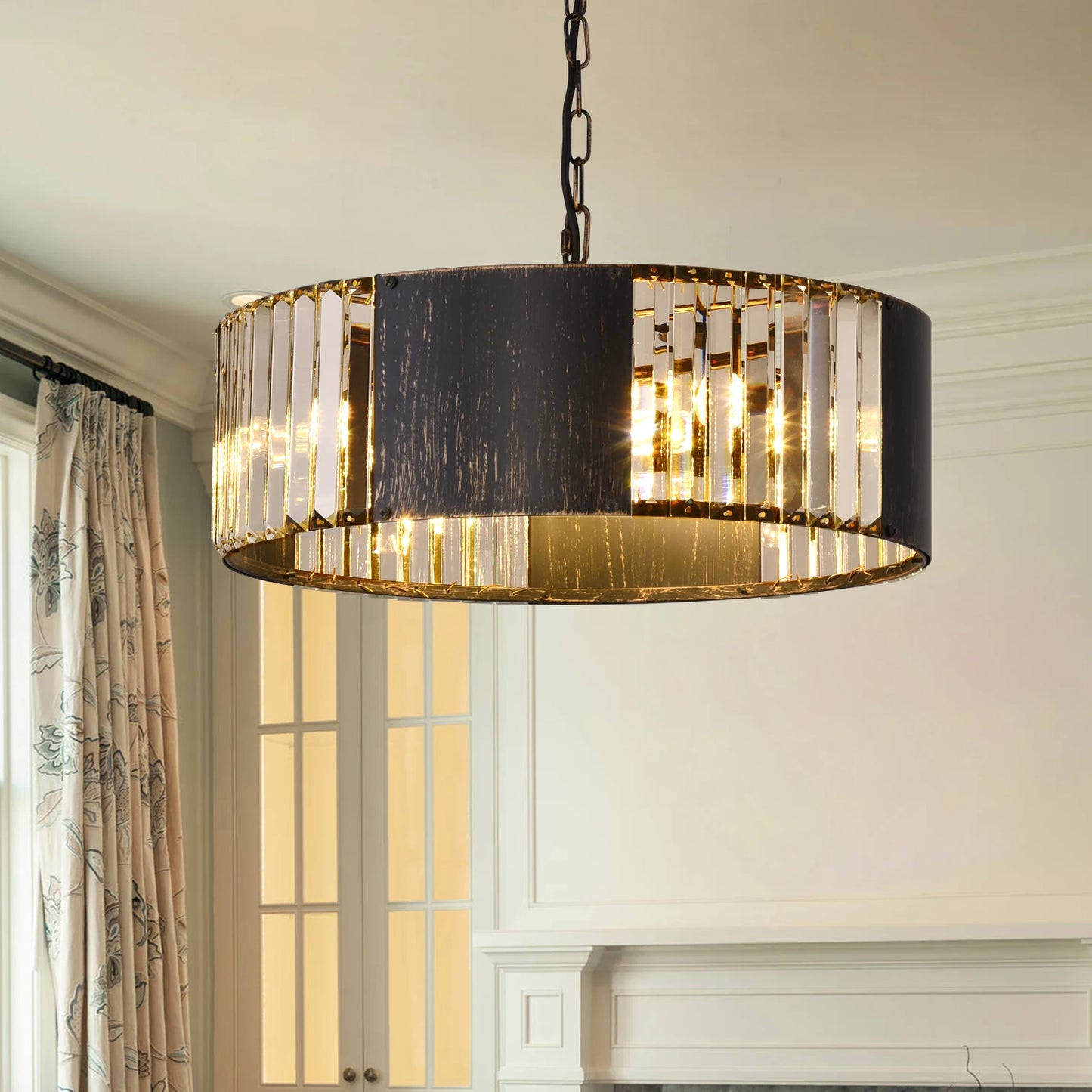 VETRULUS Luxury Crystal Pendant Light Ceiling Chandelier