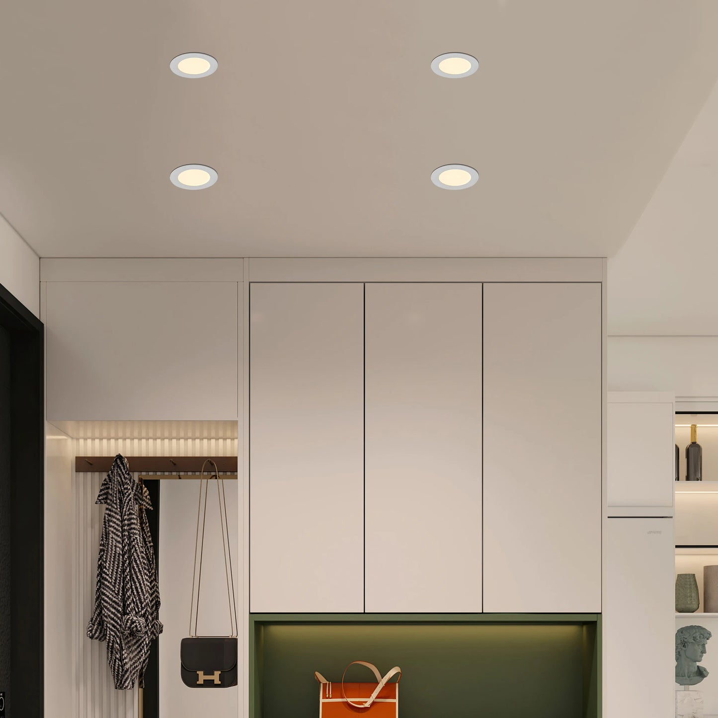 ARLGSITE 12-Pack Dimmable LED Recessed Lights With Junction Box