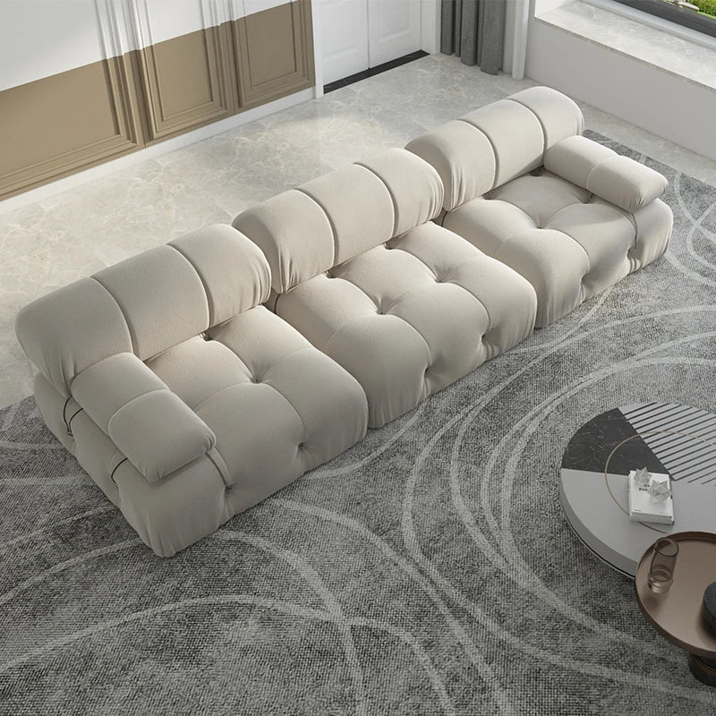 Sdorens Velvet Convertible Modular Sectional Sofa