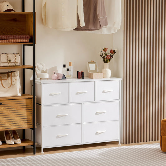 JHK Wardrobe Dresser For Bedroom With Fabric Drawers