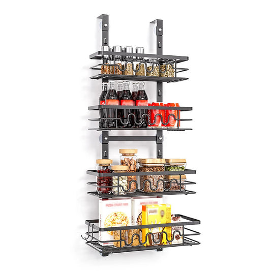 HobbyLane Over The Door Pantry Organizer Multi Tier Metal Rack