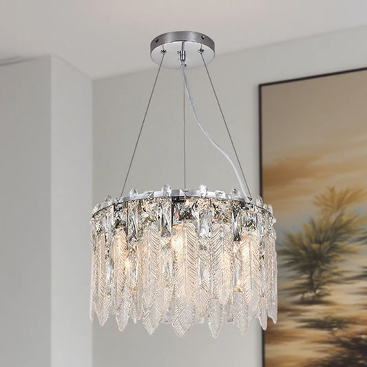 DF Light House Modern Crystal Chandelier For Living Room Lighting
