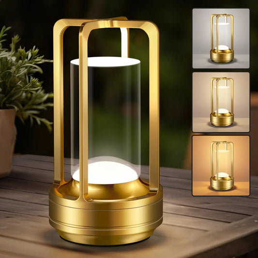 Cordless Rechargeable Portable Table Lamp With Dimmable Light