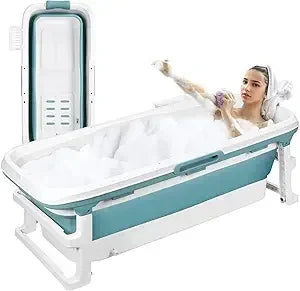 Collapsible Soaking Tub With Anti-Slip Seat And Heating
