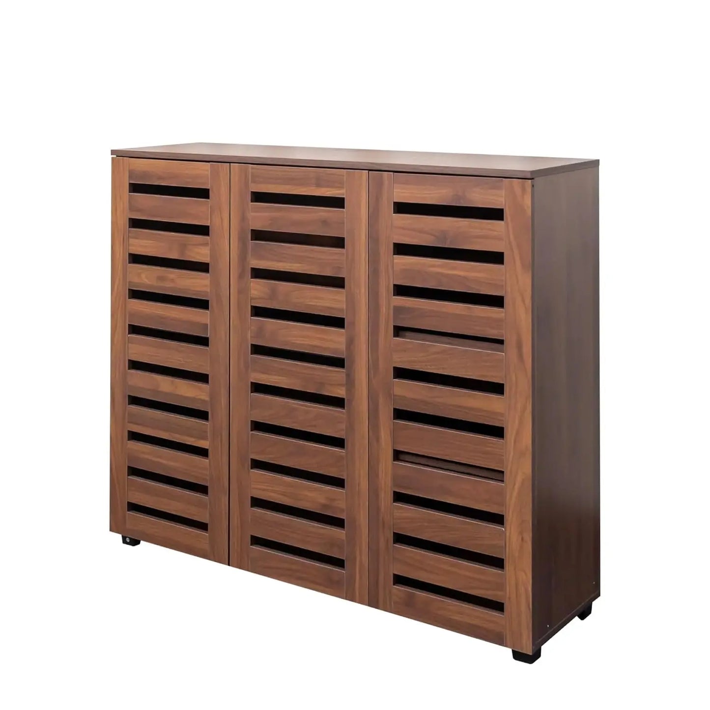 Retro Shoe Cabinet 5-Tier Storage with Adjustable Shelves