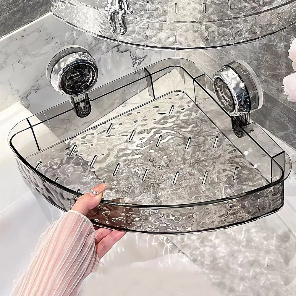 Suction Cup Bathroom Storage Shelf Shower Organizer Wall Caddy