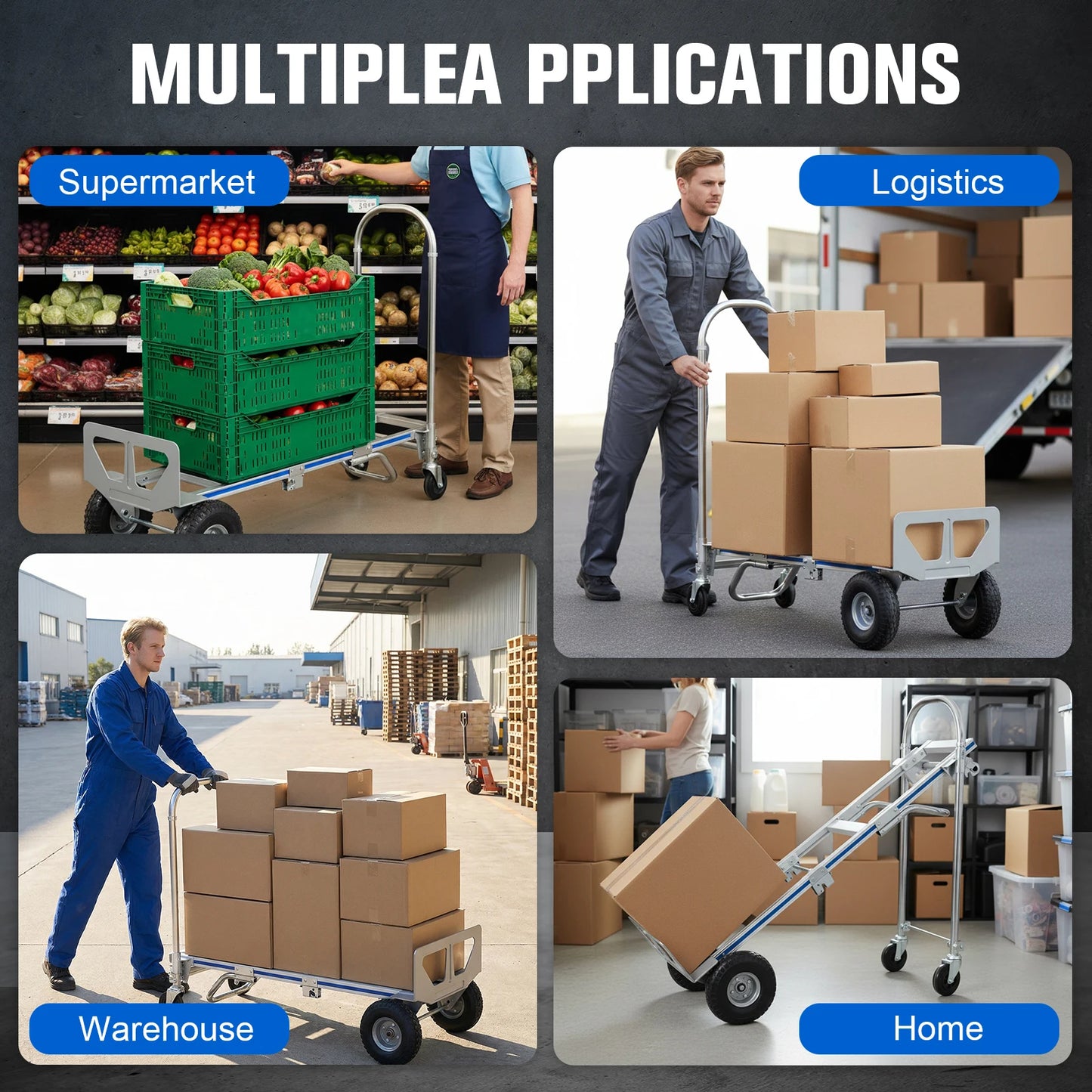 Heavy Duty Rust Proof Mobility Trolley With Reinforced Frame