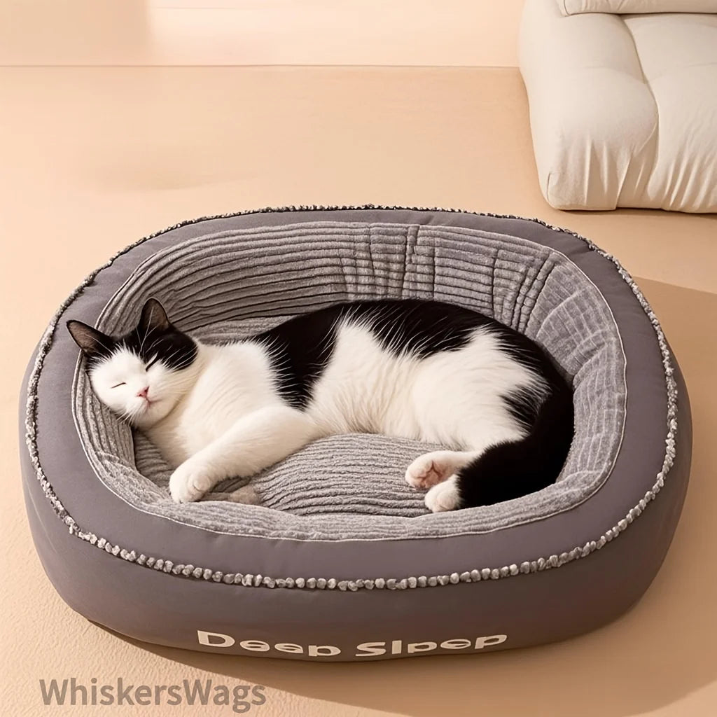 NONECN Pet Bed Donut Round Cushion For Dogs And Cats