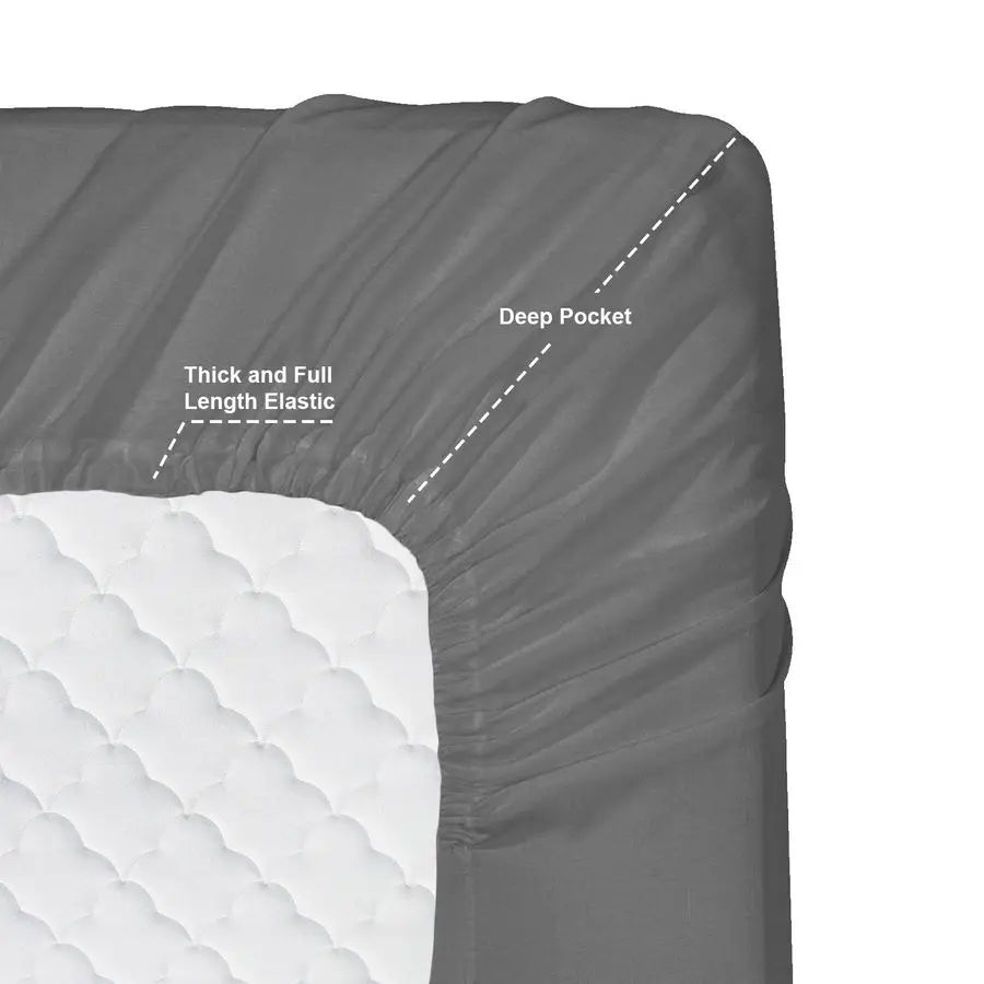 Extra Deep Pocket Sheet Set for Deep Mattresses, Soft Bedding