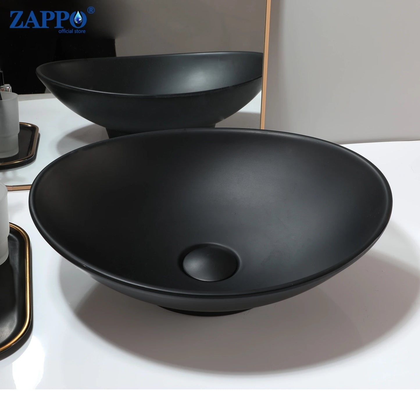 Torayvino Bathroom Vessel Sink Stone Resin Washbasin Above Counter