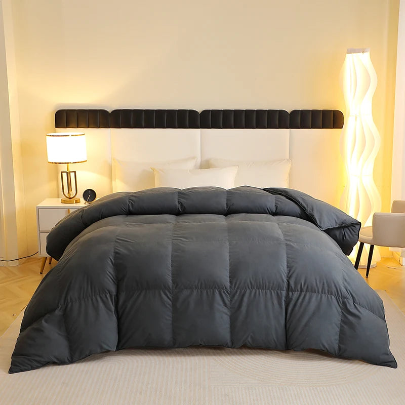 EasYum Duck Feather Quilted Comforter Allergy Safe Bedding