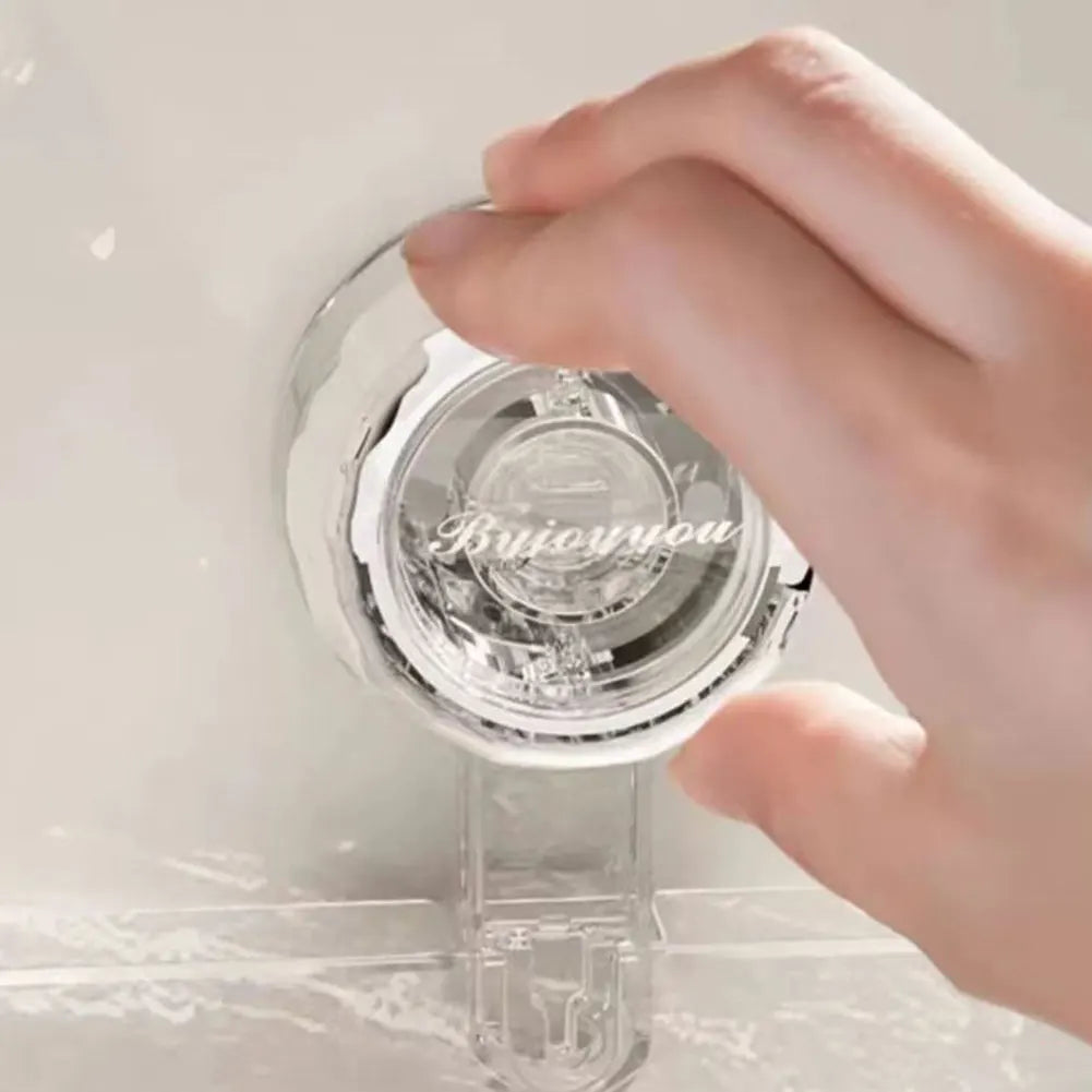 Suction Cup Bathroom Storage Shelf No Drill Shower Organizer