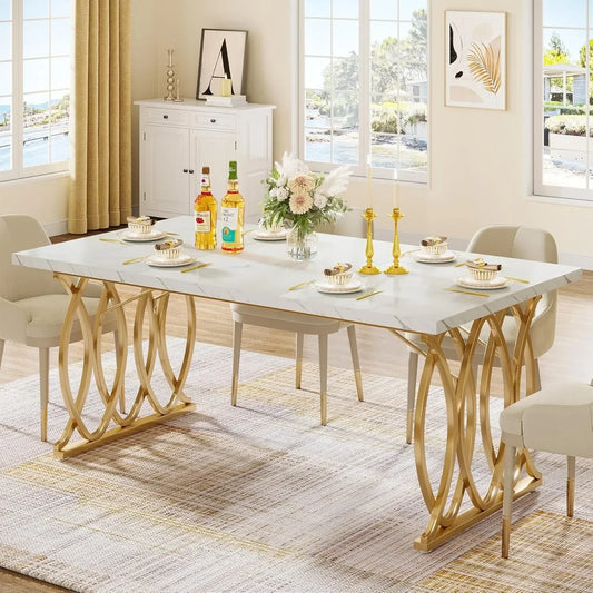 LITTLE TREE Modern Dining Table For Kitchen And Dining Room