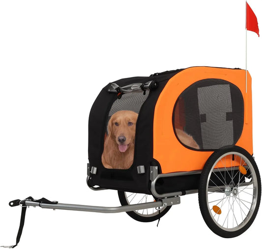 TWISTER.CK Dog Bike Trailer 88 Lbs Capacity Carrier