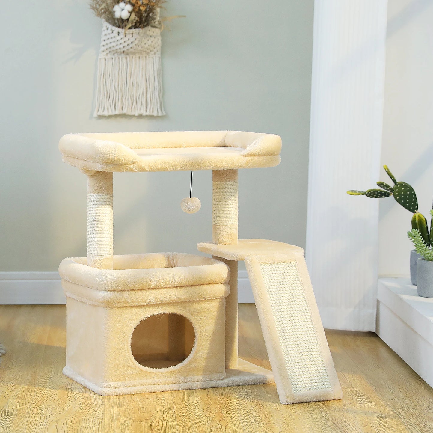 PAWZ Road Small Indoor Cat Tree With Sisal Scratching Post