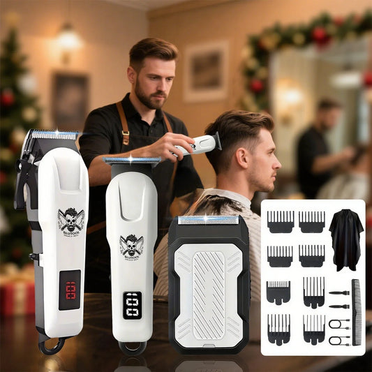Electric Shaver And Trimmer Set USB Rechargeable For Home And Barbershop