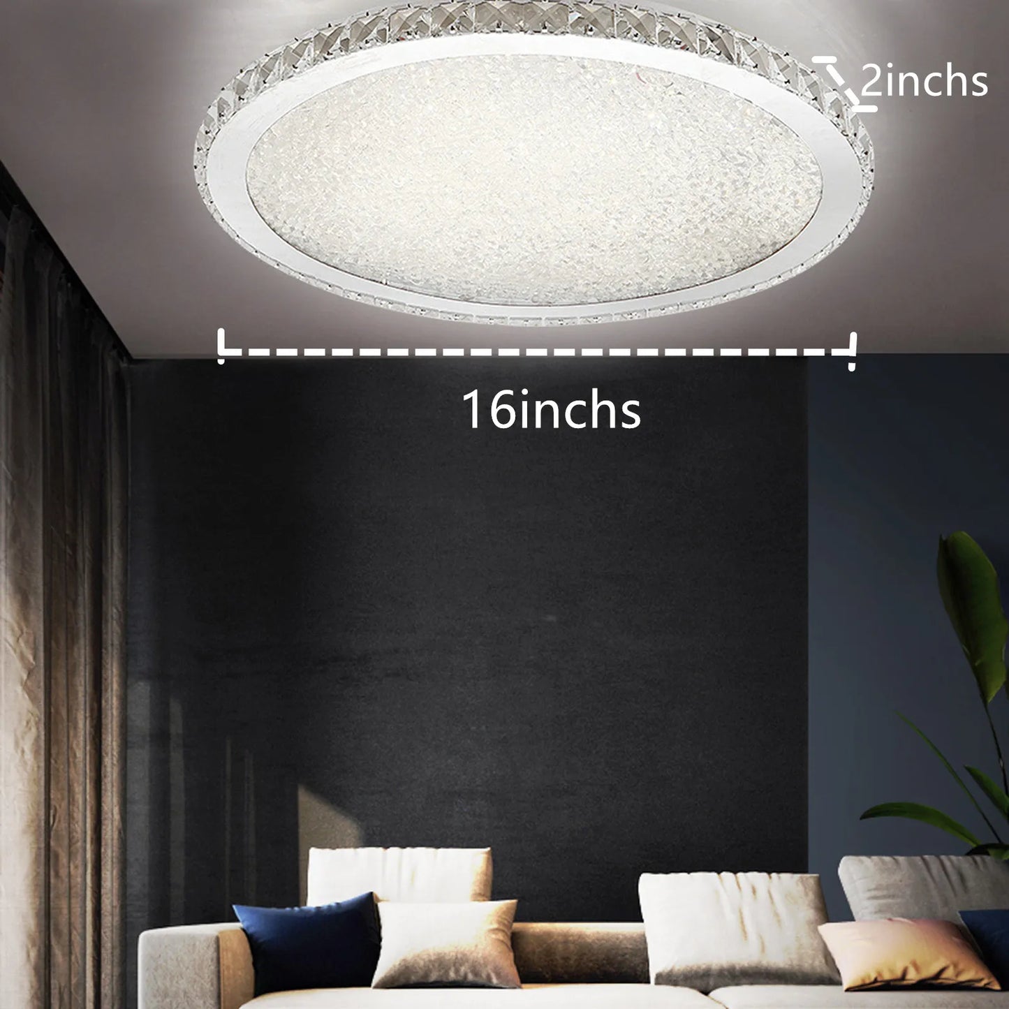 LOYALHEARTDY Crystal Ceiling Light LED Chandelier Pendant