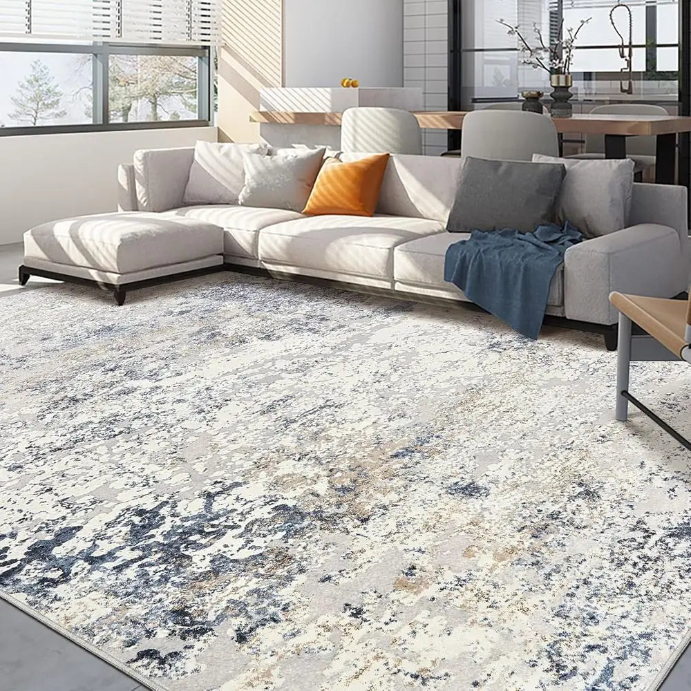 Indoor Flat-Woven Polyester Rug Solid Pattern