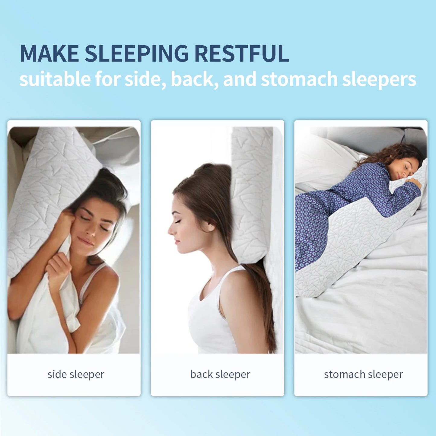 NONECN Memory Foam Body Pillow For Adults Long Support