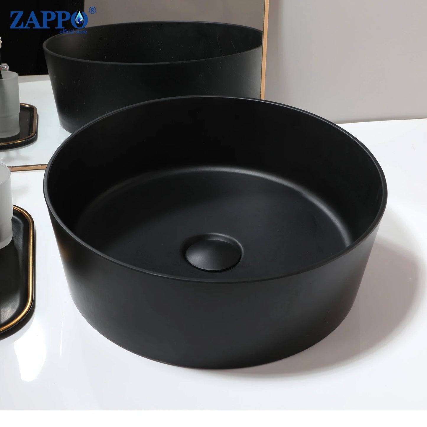 Torayvino Bathroom Vessel Sink Stone Resin Washbasin Above Counter